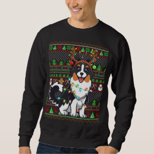 Family Matching Reindeer Ugly Australian Shepherd Sweatshirt