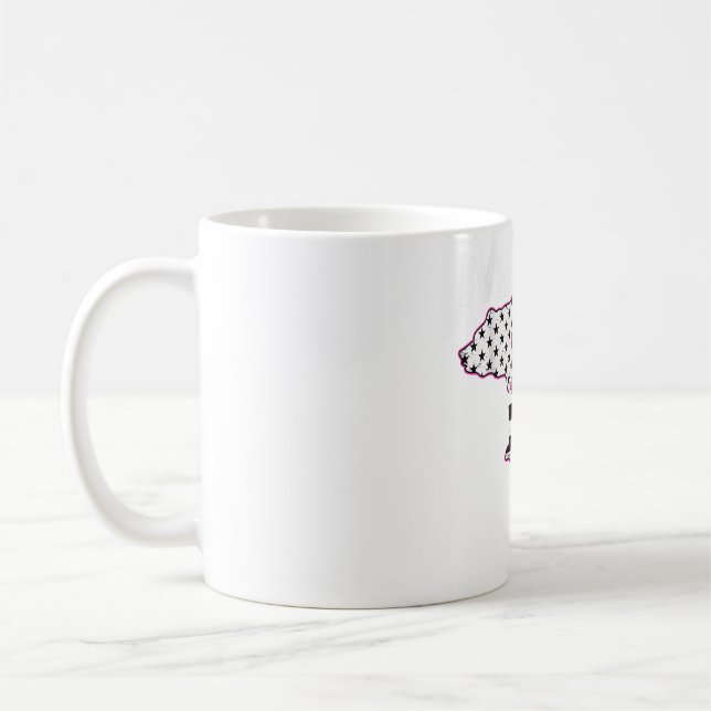 Family Matching Tee Mama Bear Breast Cancer Awaren Coffee Mug (Left)