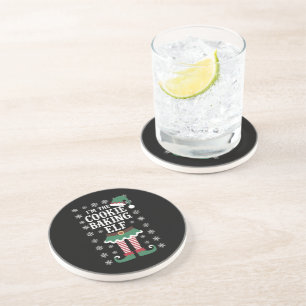 Family Matching The Cookie Baking Elf Christmas Coaster