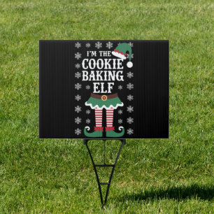 Family Matching The Cookie Baking Elf Christmas Sign