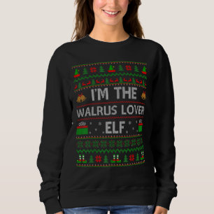Family Matching Ugly I'm The Walrus  Elf Christmas Sweatshirt