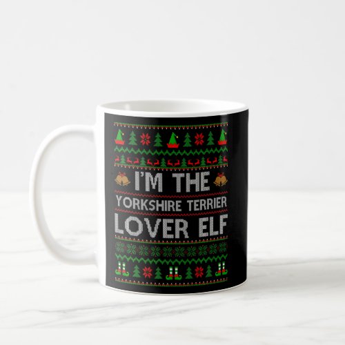Family Matching Ugly Yorkshire Terrier Elf Christm Coffee Mug