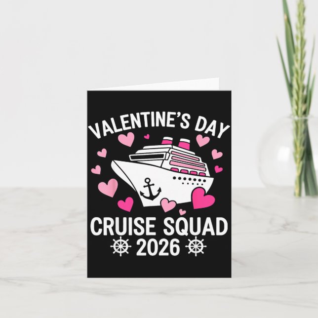 Family Matching Valentines Day Cruise 2026 Husband Card (Front)