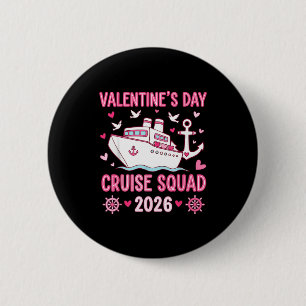 Family Matching Valentines Day Family Cruise Squad Button