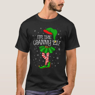 Family Matching Women Girls I m The Granny Elf Chr T-Shirt