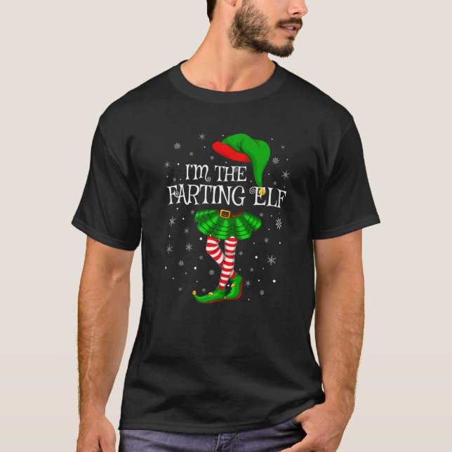 Family Matching Women Girls I'm The Farting Elf Ch T-Shirt (Front)