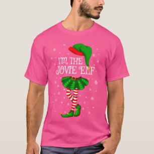 Family Matching Women Girls I'm The Jovie Elf Chri T-Shirt