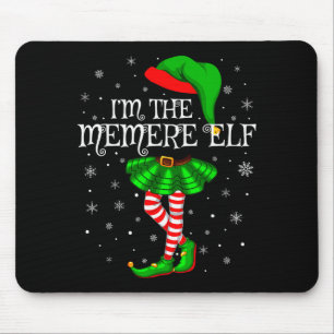 Family Matching Women Girls I'm The Memere Elf Chr Mouse Pad