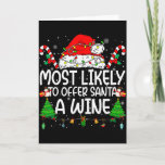 Family Matching Xmas Most Likely To Offer Santa A  Card