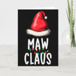 Family Maw Claus Christmas Santa&#39;s Pajama Matching Card
