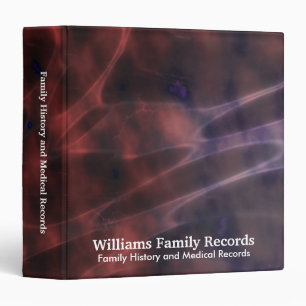 Family Medical History Abstract Cells 3 Ring Binder