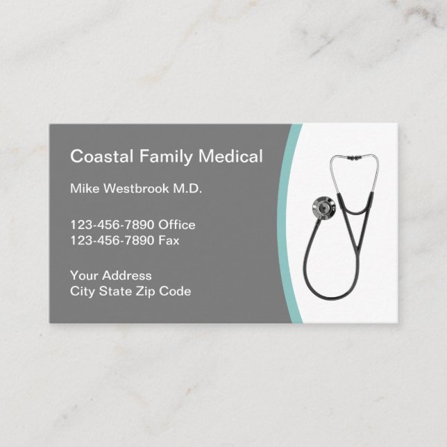 Family Medical Practice Modern  Business Card (Front)