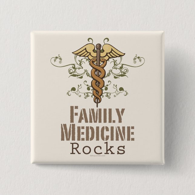 Family Medicine Rocks Button (Front)