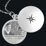 Family Memorial Photo Locket<br><div class="desc">This silver plated photo locket is ready for you to insert your own photo and change the text. This beautiful necklace is perfect as a gift for friends and family, or buy one for yourself. The image and text is fully CUSTOMIZABLE. Click "customize" to adjust photo size or text size....</div>