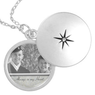 Family Memorial Photo Locket Necklace