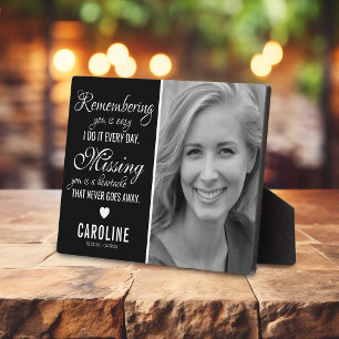 Family Memorial   Photo Remembrance Keepsake Plaque