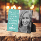 Family Memorial | Teal Photo Keepsake