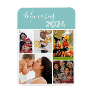 Family Memories 5 photo collage  Magnet