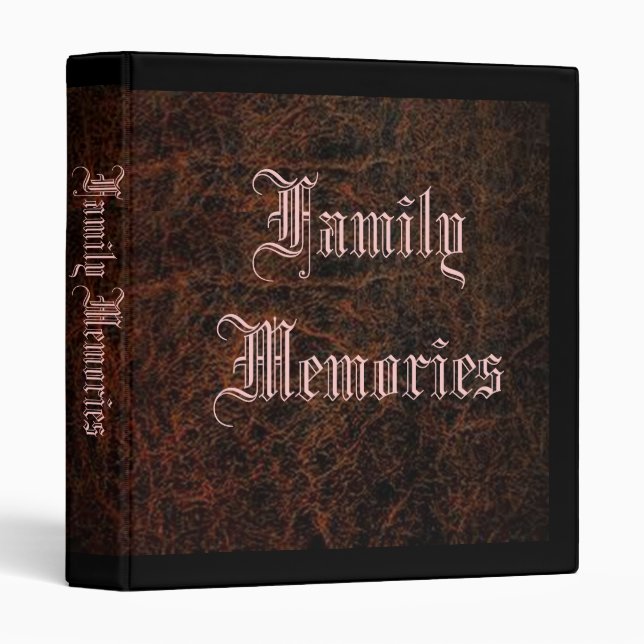 Family Memories Binder (Front/Spine)