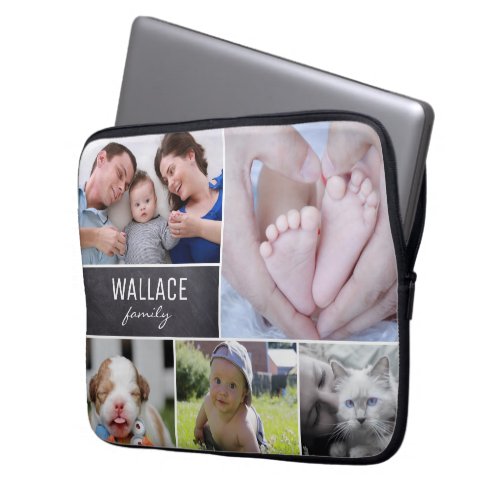 Family Memories Custom Photo Laptop Case with Ch