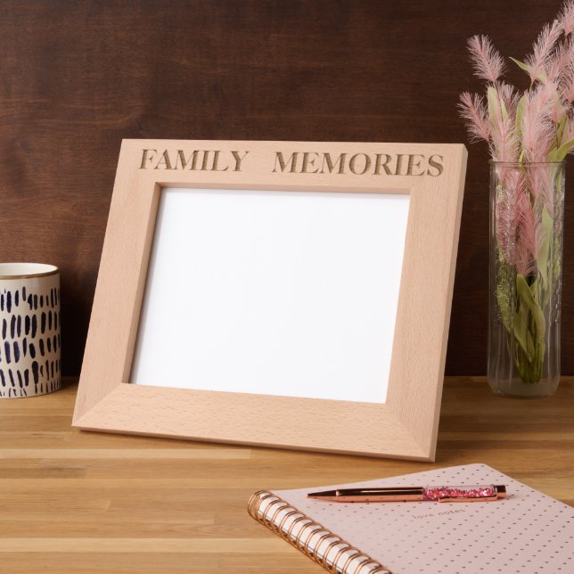FAMILY MEMORIES  ENGRAVED FRAMES (Left)