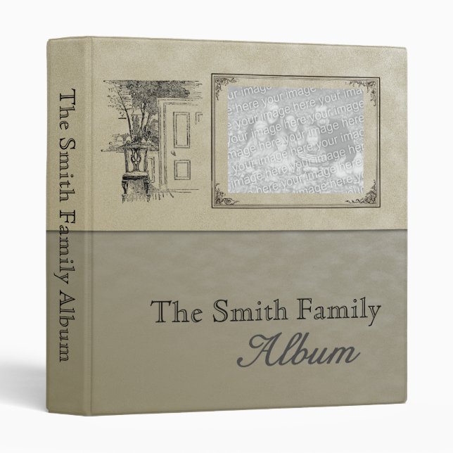 Family Memories, Genealogy, Travel Scrapbook Album Binder (Front/Spine)