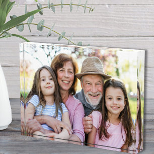 Family Memories Personalized Grandparent Photo Block