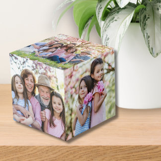 Family Memories Personalized Grandparent Photo Cube