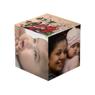 Family Memories Personalized Photo Cube