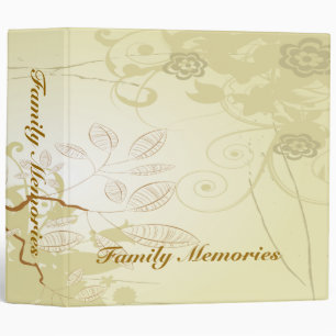 Family Memories Retro Tree 3 Ring Binder