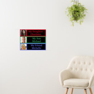 Family Memory Photos Recognition Board Dementia