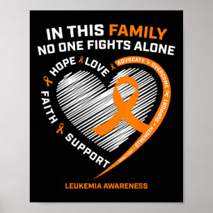 Family Men Women Kids Leukemia Awareness  Leukemia Poster