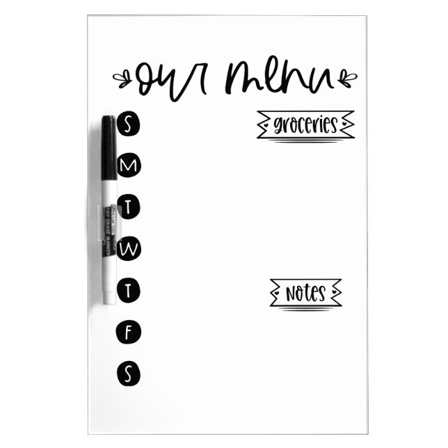 Family Menu Board (Front)