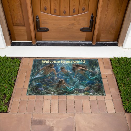 Family Mermaid Doormat