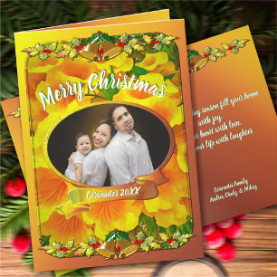 Family Merry Christmas Copa de Oro Holiday Card