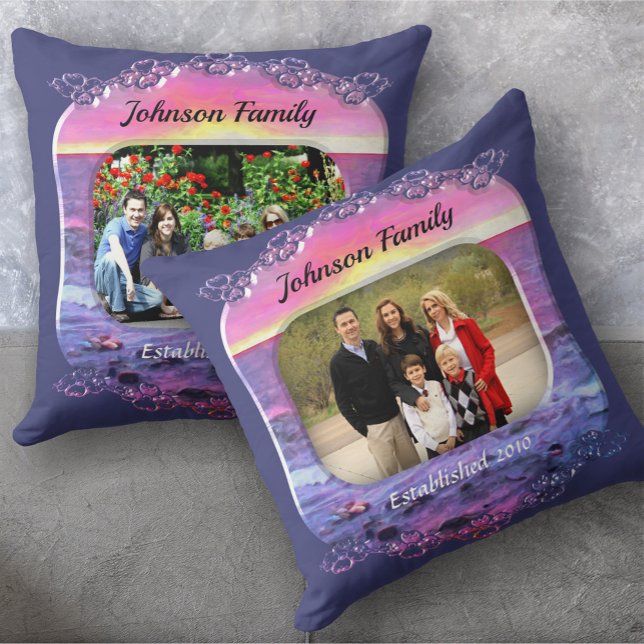 Family Mexico Sunset 0909 Throw Pillow (Creator Uploaded)