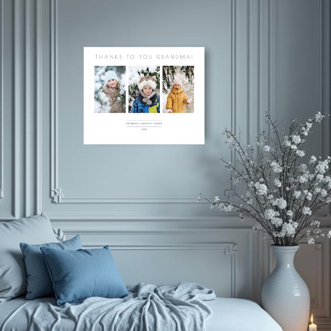 Family Minimalist 3 Photos Collage Keepsake Foam Board (Family Minimalist 3 Photos Collage Keepsake Foam Boards. )