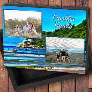 Family & Mismaloya Boats 0346 Wooden Box Sign