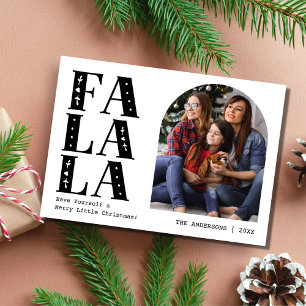Family Modern Arch Photo Christmas Holiday Card