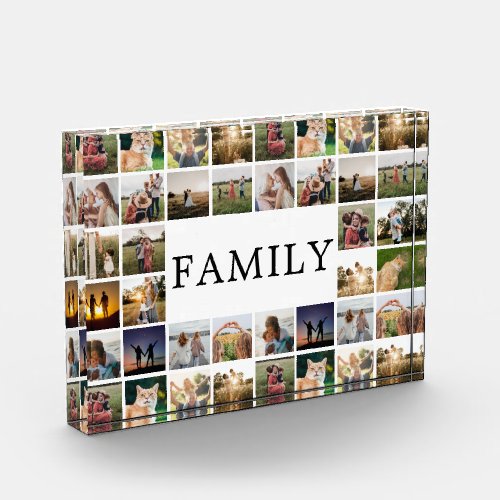 Family Modern Minimalist Photo Grid Collage