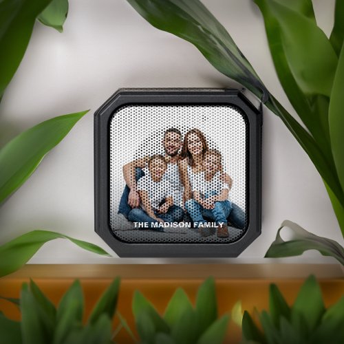  Family Mom Dad Children Photo Personalize Bluetooth Speaker