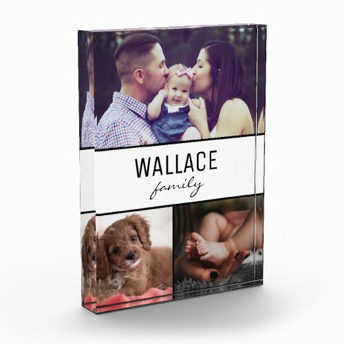 Family Moments Customizable Triple Photo Block