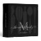 Family Monogram Black Gray Kitchen Cookbook Recipe