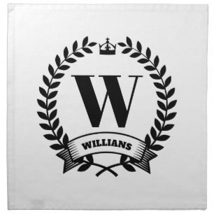 Family Monogram Cloth Napkin