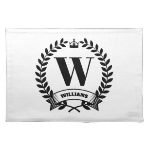Family Monogram Cloth Placemat