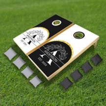 Family Monogram Name Black White Botanical Gold