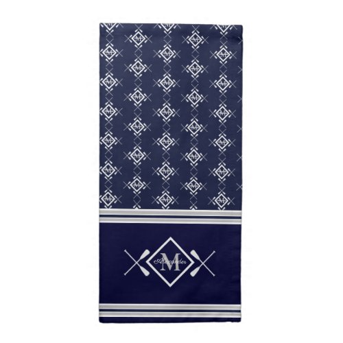 Family Monogram Nautical Boating  Cloth Napkin