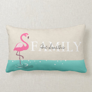 Multicolor 16x16 Personalized Gifts Pink Flamingo By HustlaGirl Lisa Personalized Gifts Pink Flamingo Throw Pillow