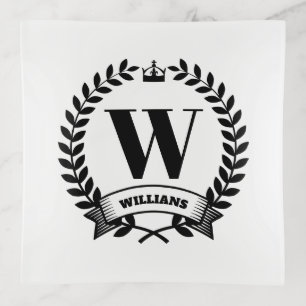 Family Monogram Trinket Tray