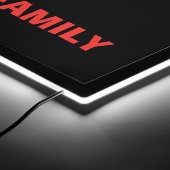 Family Movie Night  LED Sign (Corner)